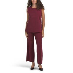 MARLED Cordovan 2pc Crew Neck Sleeveless Top And Pants
